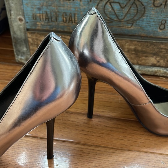 Alice + Olivia High Heel Metallic Sunglasses 39.5 US 9.5 Shoes - Picture 12 of 13